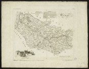 Atlas Départementale. Carte de la Somme. En fenêtre Château de Ham