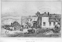 Porte Saint Pierre côté de la ville détruite en 1831