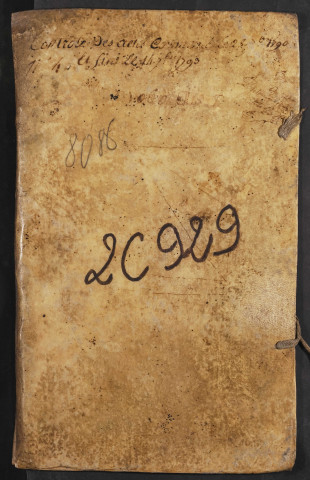 Contrôle des actes du bureau de Conty pour la période du 28 septembre 1790 au 14 septembre 1793