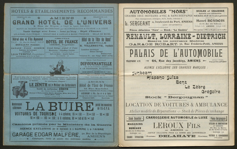 Automobile-club de Picardie et de l'Aisne. Revue mensuelle, 9e année, juillet 1913