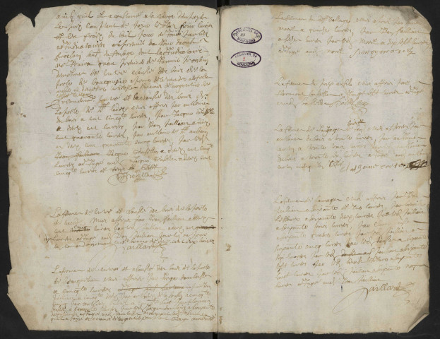 Doullens. Délibérations de l'échevinage