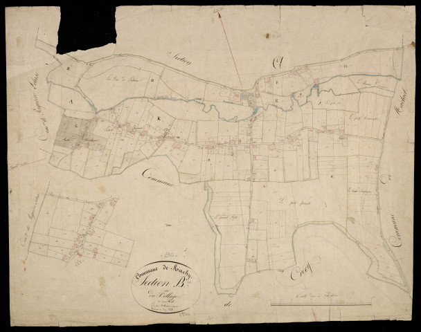 Plan du cadastre napoléonien - Machy : Village (Le), B