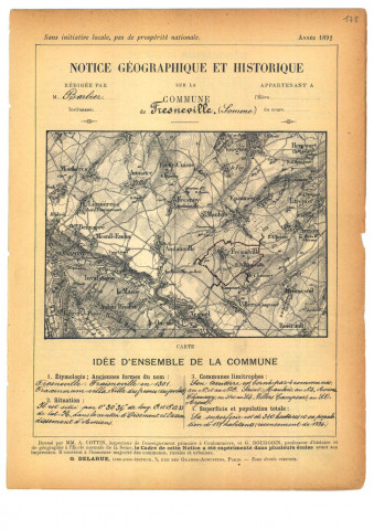 Fresneville : notice historique et géographique sur la commune