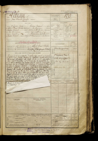 Lebrun, Jean Charles Eusèbe Louis, né le 21 février 1900 à Bussus-Bussuel (Somme), classe 1920, matricule n° 129, Bureau de recrutement d'Abbeville