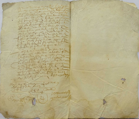 Etude de Me Charles Louvet à Ault. Minutes de l'année 1655