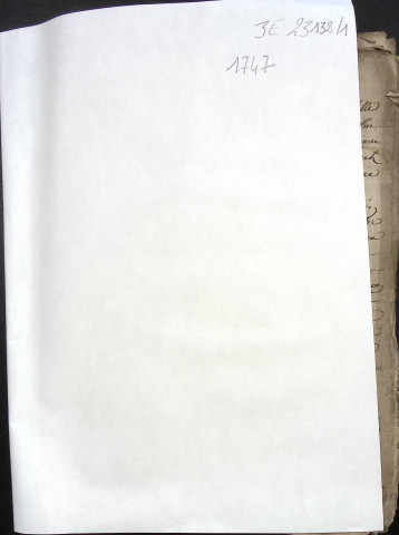 Etude de Me Antoine Picard à Amiens (étude n°26). Minutes de l'année 1747