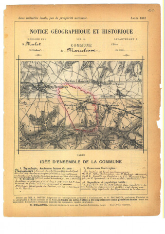 Marcelcave : notice historique et géographique sur la commune