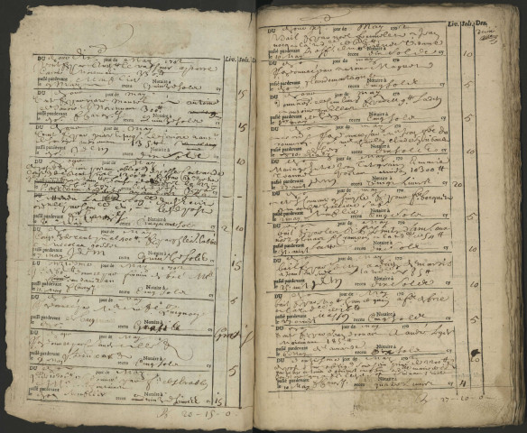 Contrôle des actes du bureau d’Amiens pour la période du 10 mai 1702 au 20 décembre 1702