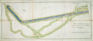 Plan et situation des travaux du canal de la Somme depuis Etinehem jusques à Méricourt