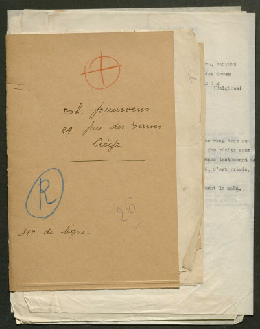 Témoignage de Bacquet, Jean et correspondance avec Jacques Péricard