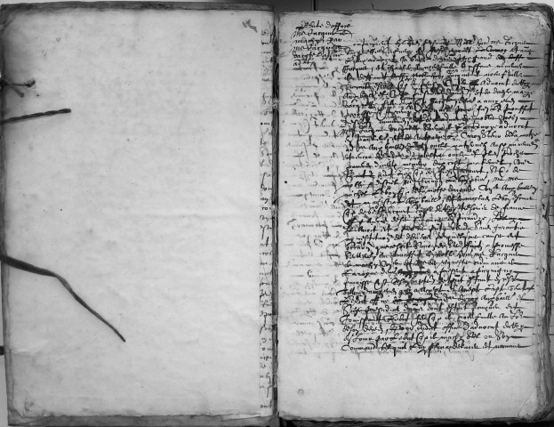 Etude de Me François Lecaron à Amiens (étude n°11). Minutes des années 1637-1638