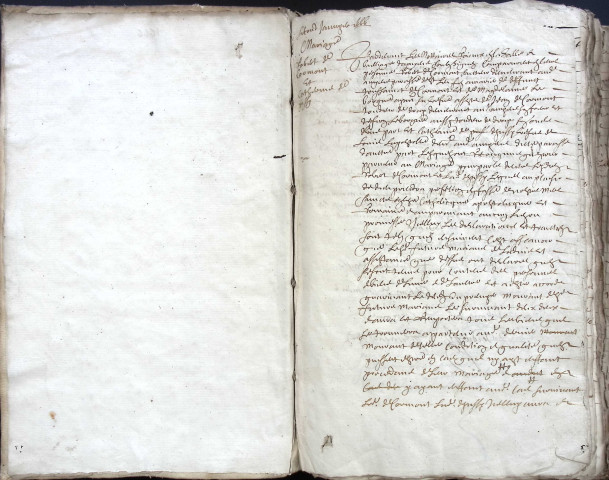 Etude de Me Pierre Trencart à Amiens (étude n°9). Minutes de l'année 1666