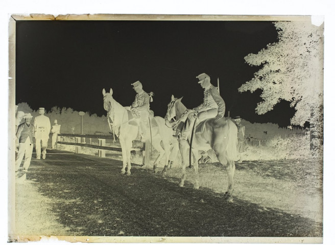 Chasseurs à cheval place Saint-Roch - juillet 1901