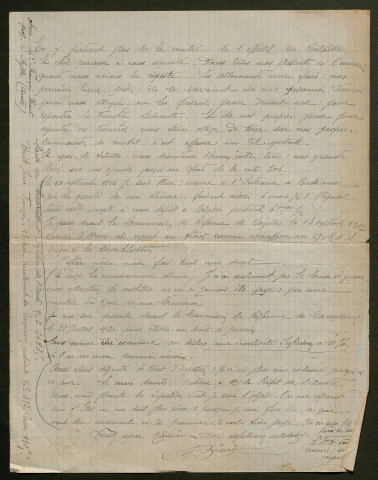 Témoignage de Benit, François et correspondance avec Jacques Péricard