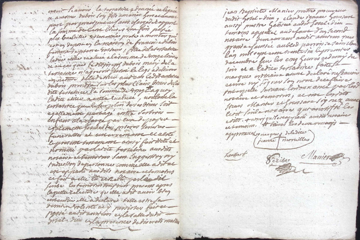 Etude de Me Jacques Scribe à Amiens (étude n°6). Minutes de l'année 1736