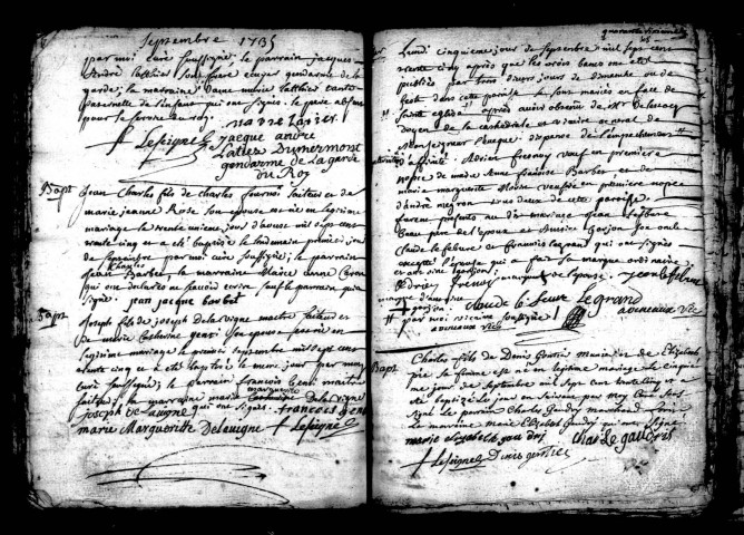 Amiens (Saint-Germain) : baptêmes, mariages, sépultures (1735-1737)