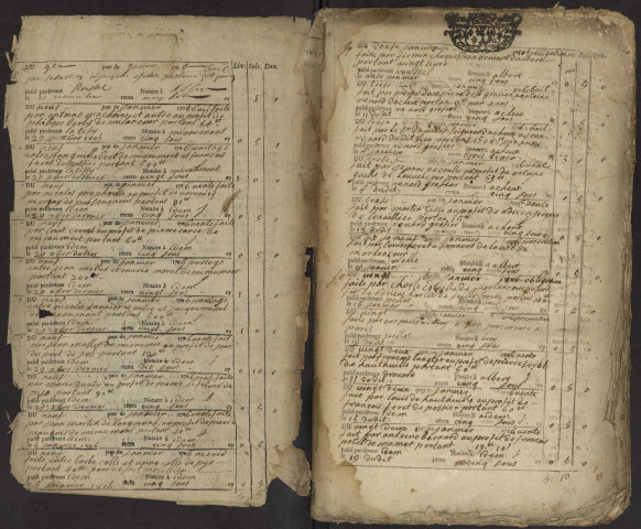 Contrôle des actes du bureau d'Albert pour la période du 31 décembre 1705 au 28 juin 1708