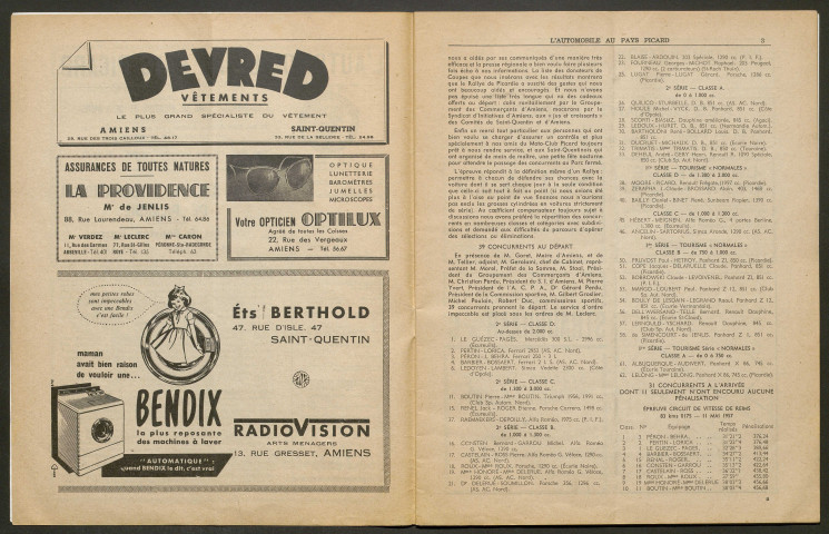 L'Automobile au Pays Picard. Revue de l'Automobile et du Tourisme. Organe officiel de l'Automobile-Club de Picardie et de l'Aisne, 389, juin 1957