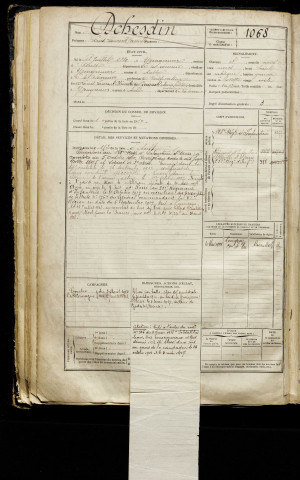 Dehesdin, Louis Laurent Camille, né le 18 juillet 1889 à Yzengremer (Somme), classe 1909, matricule n° 1068, Bureau de recrutement d'Abbeville