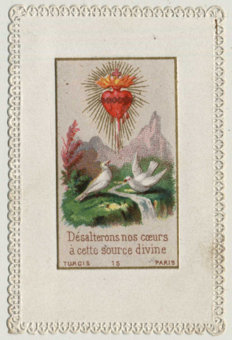 Désaltérons nos coeurs à cette source divine. Le Sacré Coeur de Jésus