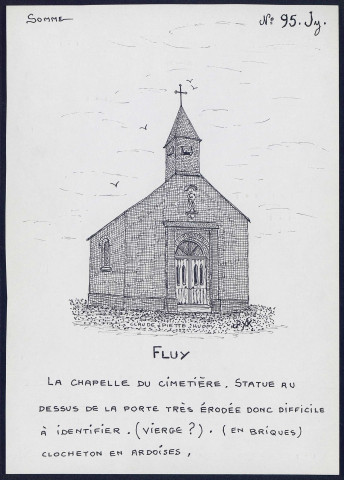 Fluy : chapelle du cimetière - (Reproduction interdite sans autorisation - © Claude Piette)