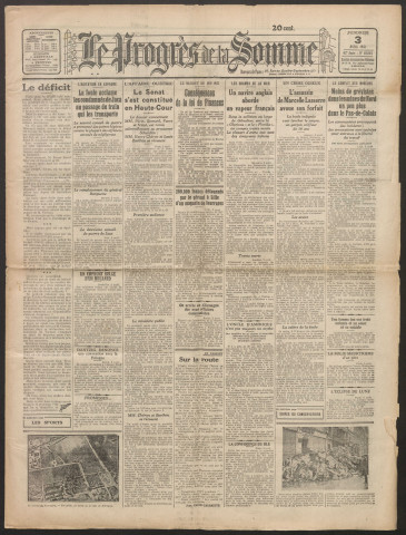 Le Progrès de la Somme, numéro 18844, 3 avril 1931