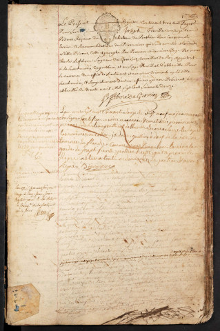 Maison d'arrêt d'Abbeville. Prévenus, condamnés et détenus. Registre d'écrou : sans numéro d'écrou. 21 mai 1772 - 21 octobre 1788