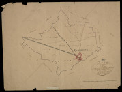 Plan du cadastre napoléonien - Querrieu (Querrieux) : tableau d'assemblage