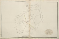 Plan du cadastre napoléonien - Atlas cantonal - Hyencourt-le-Grand : tableau d'assemblage