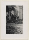 Amiens. L'église Saint-Jacques après les bombardements de 1940