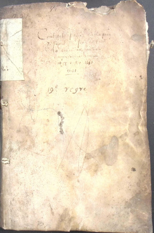 Etude de Me Jean Hostren à Amiens (étude n°15). Minutes des années 1638-1641