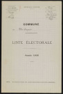 Liste électorale : Villers-Campsart