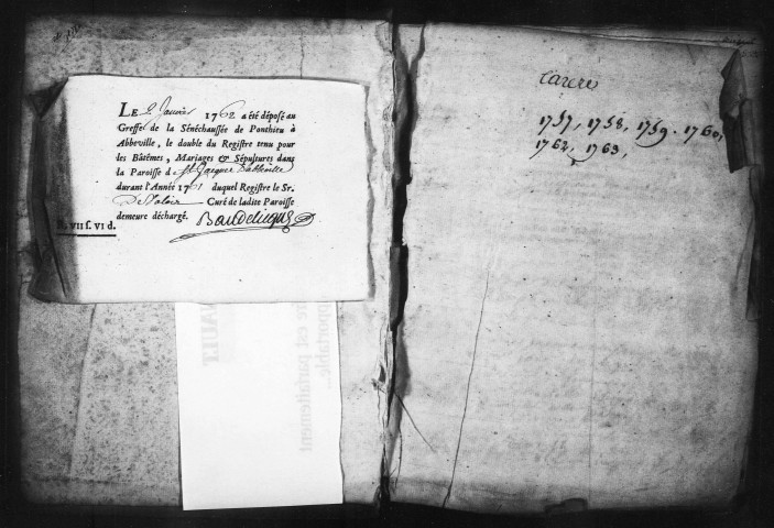 Abbeville (Saint-Jacques) : baptêmes, mariages, sépultures