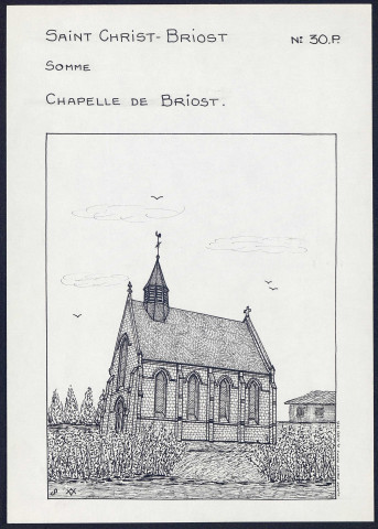 Saint-Christ-Briost : chapelle de Briost - (Reproduction interdite sans autorisation - © Claude Piette)
