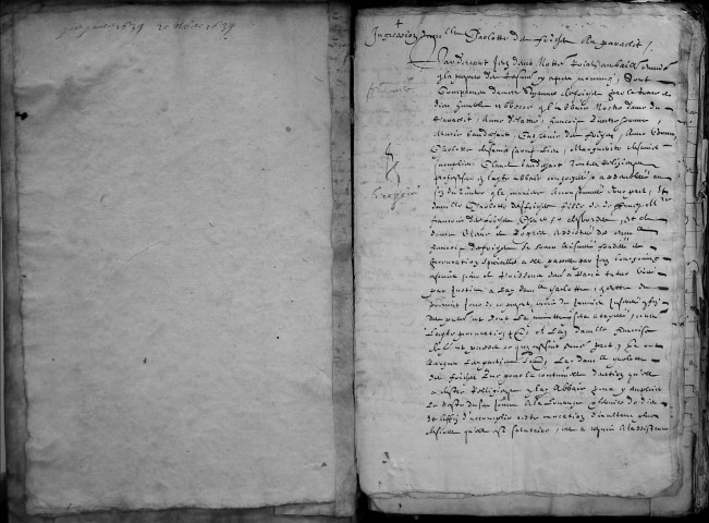 Etude de Me Jean Denis à Amiens (étude n°21). Minutes de l'année 1639