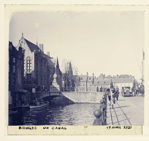 Bruges (Flandre-Occidentale). Un canal