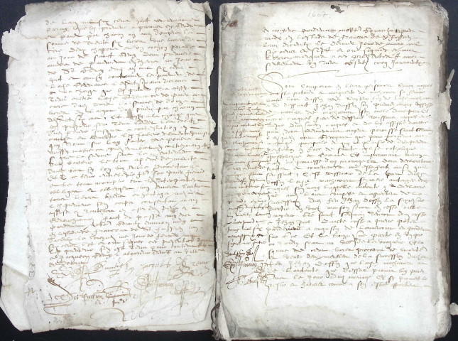 Etude de Me François De Saint-Fuscien à Amiens (étude n°26). Minutes de l'année 1607
