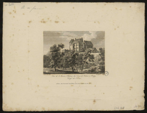 Vue de l'ancien château des Ducs de Valois à Crépy, département de l'Oise