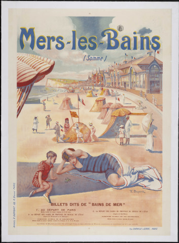 Mers-les-Bains (Somme). Circuits dits "Bain de mer" au départ de Paris et des gares de province