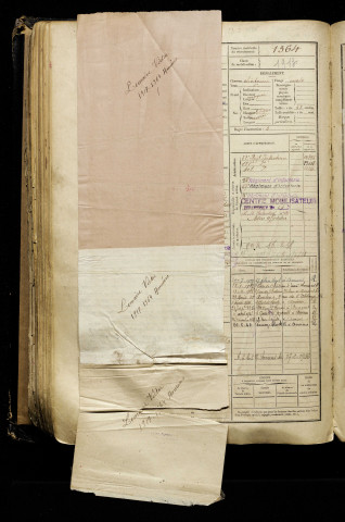 Lemaire, Victor, né le 25 mars 1897 à Amiens (Somme), classe 1917, matricule n° 1364, Bureau de recrutement d'Amiens