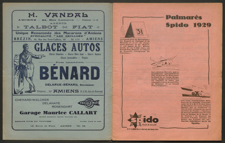 L'Automobile au Pays Picard. Revue mensuelle de l'Automobile-Club de Picardie et de l'Aisne, 220, janvier 1930