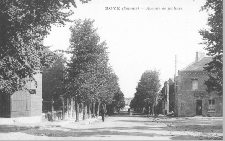 Roye (Somme). Avenue de la gare