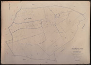 Plan du cadastre rénové - Beauquesne : section ZE