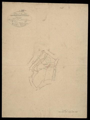 Plan du cadastre napoléonien - Domesmont : tableau d'assemblage