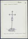 Huppy (hameau de Trinquies) : vieille croix de fer forgé - (Reproduction interdite sans autorisation - © Claude Piette)