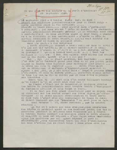 Témoignage de Boute, Germain (Capitaine) et correspondance avec Jacques Péricard