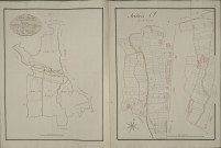 Plan du cadastre napoléonien - Humbercourt : tableau d'assemblage ; parcellaire