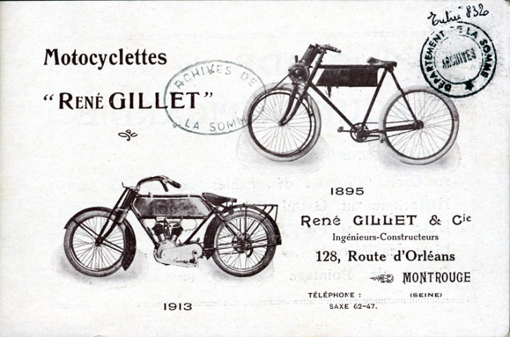 Circuit de Picardie : cycles et motos, New Hudson, la première marque du monde - Victor Lefêvre et M. Baron Editeurs, 1 avenue Félix Faure. Paris