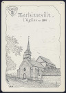Martainneville : l'église en 1980 - (Reproduction interdite sans autorisation - © Claude Piette)