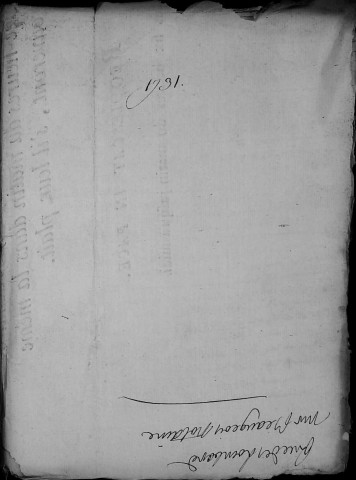 Etude de Me François Henin à Amiens (étude n°3). Minutes de l'année 1731